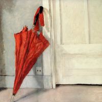 Avigdor Arikha The Red Umbrella 1973