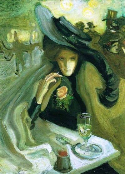 art oil painting reproduction of  Axel Torneman Absinthe 1902 museum quality handmade