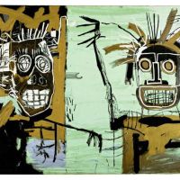 Basquiat Two Heads On Gold
