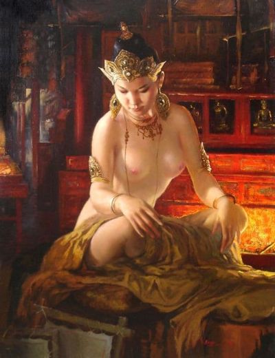 art oil painting reproduction of  Batjargal Tseyentsogzol Princess museum quality handmade