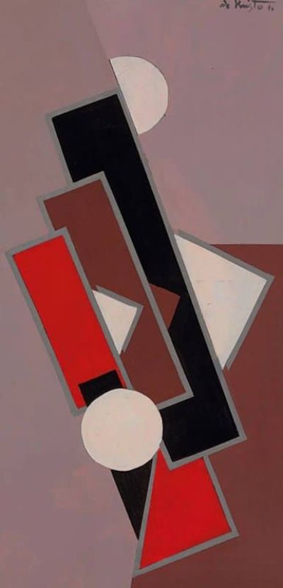 art oil painting reproduction of  Bela De Kristo Composition Suprematiste 1976 museum quality handmade