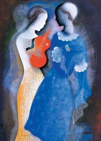 art oil painting reproduction of  Bela Kadar Music 1931 museum quality handmade
