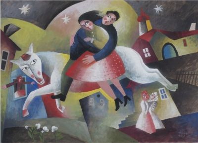 art oil painting reproduction of  Bela Kadar Sans Titre - 1924 museum quality handmade