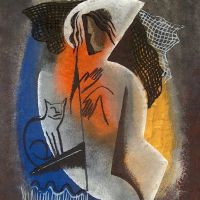 Bela Kadar Woman With Cat