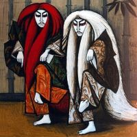 Bernard Buffet Kabuki - Ren Jishi 1987