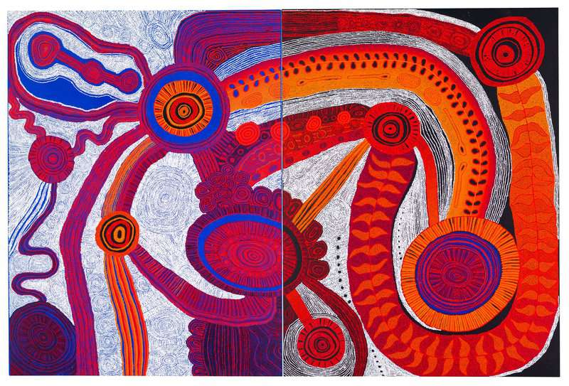 Betty Kuntiwa Pumani And Marina Pumani Brown - Antara 2020 museum quality