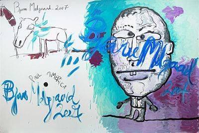 art oil painting reproduction of  Bjarne Melgaard 2007 museum quality handmade