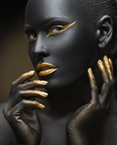 art oil painting reproduction of  Black And Gold 36 museum quality handmade