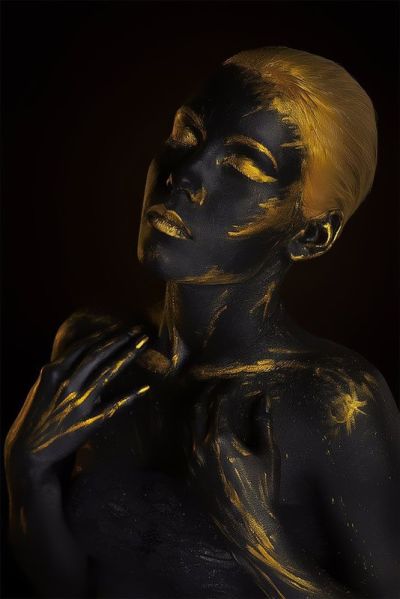 art oil painting reproduction of  Black And Gold 44 museum quality handmade