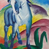 Marc - Blue Horse By Franz Marc artwork on canvas