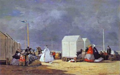 art oil painting reproduction of  Boudin Approaching Storm - 1864 museum quality handmade