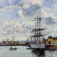 Boudin Deauville Harbour - 1897