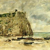 Boudin Etretat La Falaise D Aval - 1892