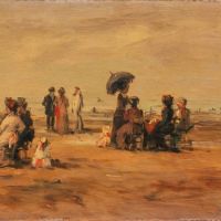 Boudin La Plage A Trouville - 1868