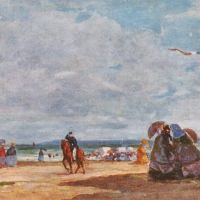Boudin La Plage De Trouville - 1863