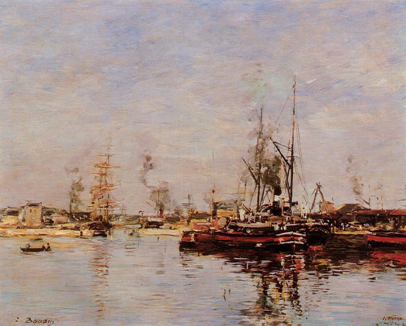Boudin Le Port Du Le Havre - 1889 museum quality