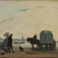 Boudin On The Beach At Trouville - 1863