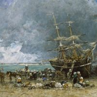Boudin Return Of The Terre-neuvier - 1875