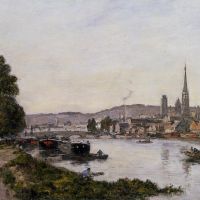 Boudin Rouen View Over The River Seine - 1895
