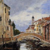 Boudin Street Antibes - 1893