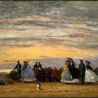 Boudin The Beach At Villerville - 1864