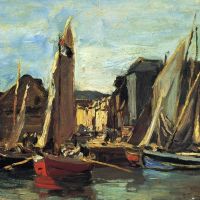 Boudin The Entrance To The Port Of Honfleur - 1865
