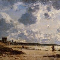 Boudin Trouville Black Rocks - 1863