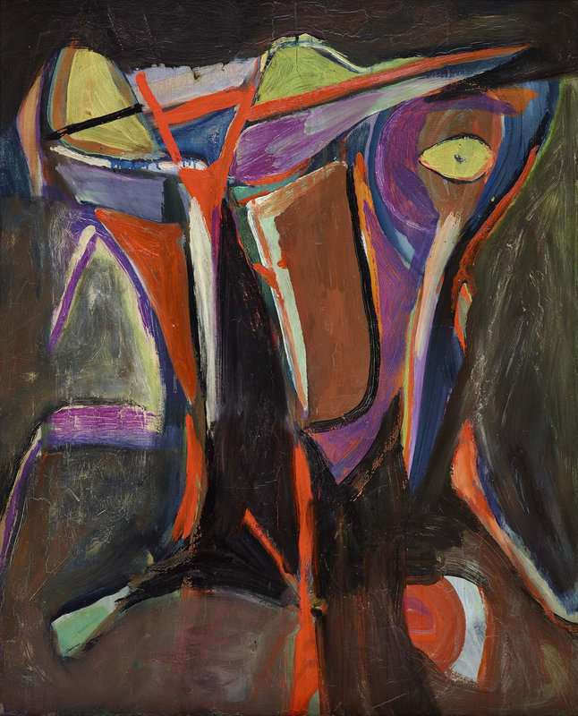 Bram Van Velde Untitled Paris - Boulevard De La Gare 1956 museum quality