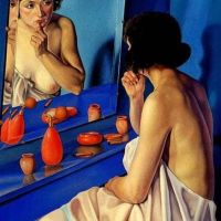 Cagnaccio Di San Pietro Donna Allo Specchio 1927