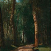 Camille Pissarro Allee Dans Une Foret - Road In A Forest 1859 Hand Painted Reproduction