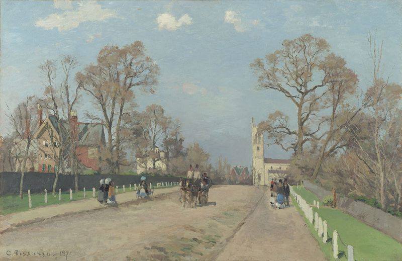 Camille Pissarro The Avenue Sydenham 1871 Hand Painted Reproduction museum quality