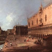 Canaletto Doge S Palace Hand Painted Reproduction