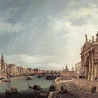 Canaletto Entrance To The Grand Canal- Looking East