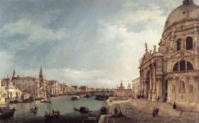 art oil painting reproduction of  Canaletto Entrance To The Grand Canal- Looking East museum quality handmade