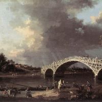 Canaletto Old Walton Bridge Over The Thames
