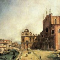 Canaletto Santi Giovanni E Paolo And The Scuola De San Marco