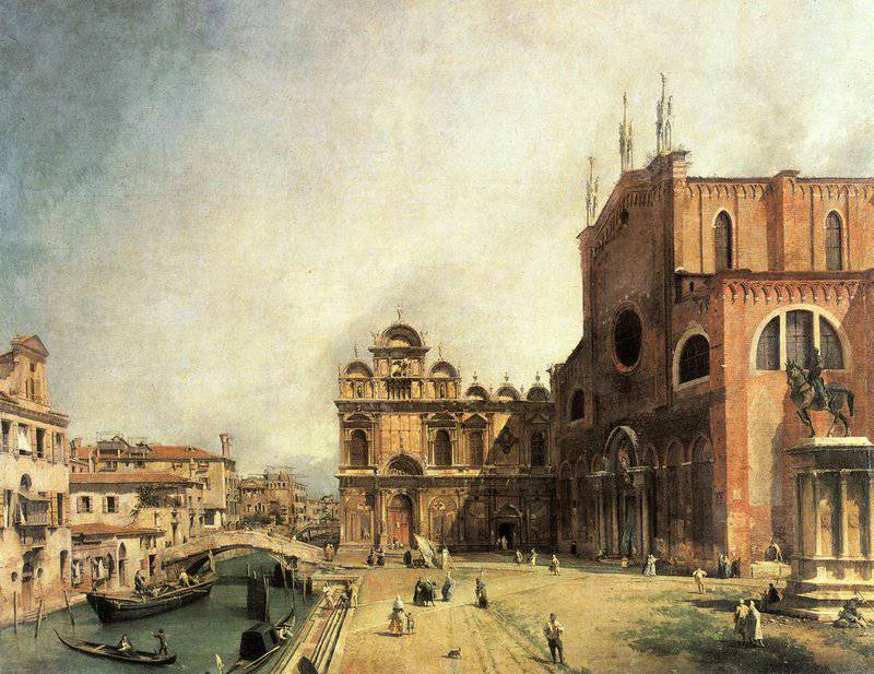 Canaletto Santi Giovanni E Paolo And The Scuola De San Marco museum quality