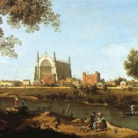Canaletto The Chapel Of Eton College Hand Painted Reproduction