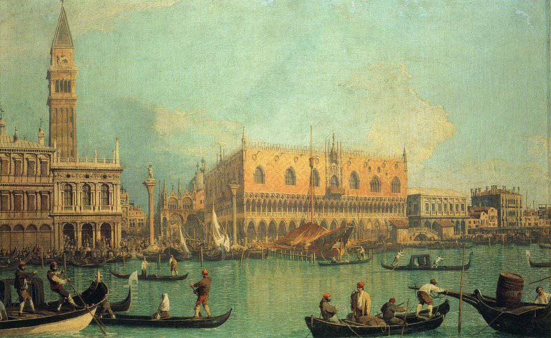 Canaletto The Doge S Palace With The Piazza Di San Marco museum quality
