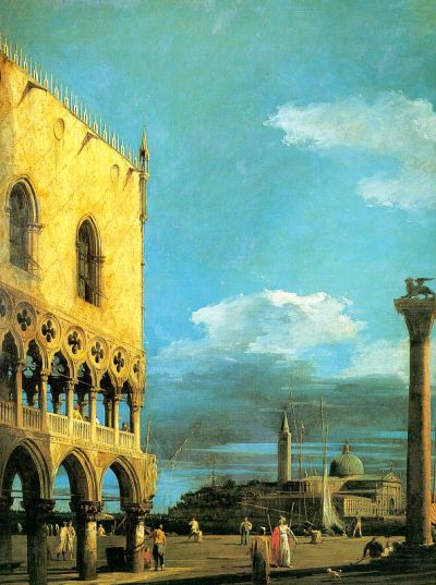 art oil painting reproduction of  Canaletto The Piazzetta Towards San Giorgio Maggiore museum quality handmade