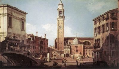art oil painting reproduction of  Canaletto View Of Campo Santi Apostoli museum quality handmade