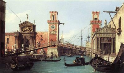 art oil painting reproduction of  Canaletto View Of The Entrance To The Arsenal museum quality handmade