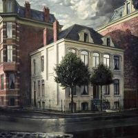 Carel Willink House With Two Holly Trees