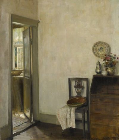 art oil painting reproduction of  Carl Hols E The Kitchen Doorway museum quality handmade
