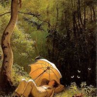 Carl Spitzweg The Painter In A Forest Clearing