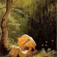 Carl Spitzweg The Painter In A Forest Clearing Hand Painted Reproduction