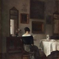 Carl Vilhelm Holsoe At The Breakfast Table