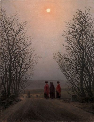 art oil painting reproduction of  Caspar David Friedrich Easter Morning Ca. 1828-1835 museum quality handmade