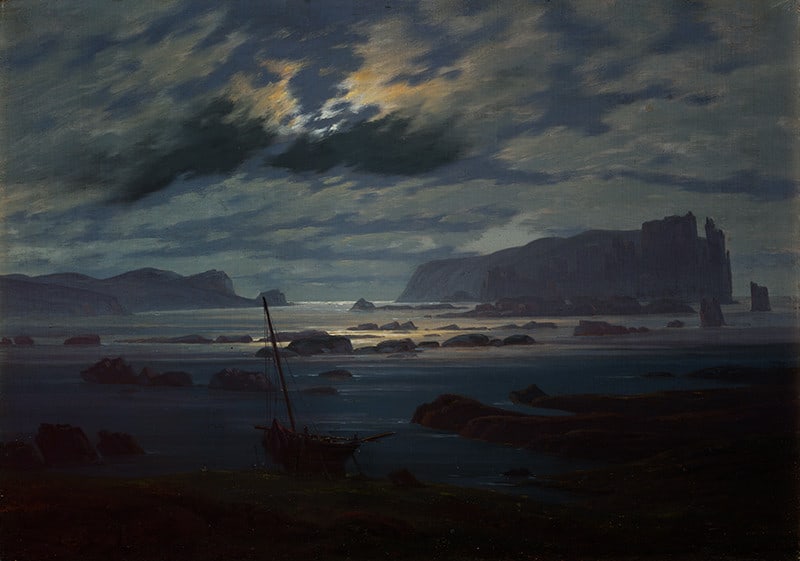 Caspar David Friedrich The Northern Sea In Moonlight museum quality