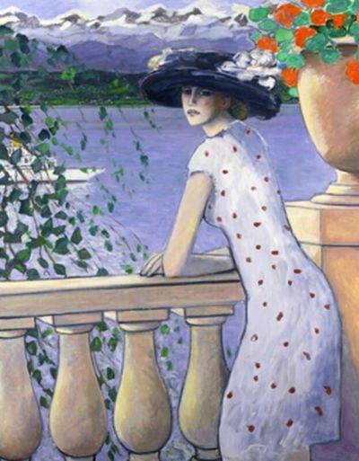 art oil painting reproduction of  Cassigneul Aude Sur Le Lac museum quality handmade